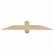 Ekena Millwork Eugene Rough Sawn Timber Gable Bracket, Douglas Fir, 48"W x 8"H x 2"D x 4"F, 4/12 Pitch GBW048X08X0204EUG00RDF - alternate 1